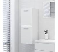 Armoire de salle de bain Blanc 30x30x80 cm Bois d'ingénierie Blanc G