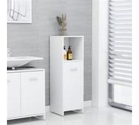 Armoire de salle de bain Blanc 30x30x95 cm Bois d ingénierie Blanc G