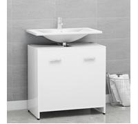 Armoire de salle de bain Blanc 60x33x61 cm Aggloméré-AKO7677430589868