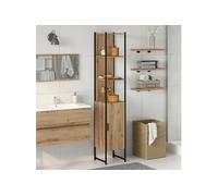 Armoire de salle de bain vidaXL chêne artisanal 33 x 33 x 185,5 cm chêne