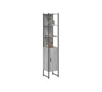 vidaXL Armoire de salle de bain Sonoma 842474 – Colonne de toilette bois Sonoma gris, moderne