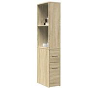 Armoire de salle de bain étroite avec roulettes chêne sonoma Chêne sonoma G