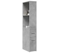 Armoire de Salle de Bain Étroite avec Roulettes Colonne de Rangement vidaXL