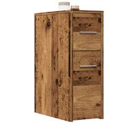 Armoire de Salle de Bain Étroite avec Roulettes Colonne de Rangement vidaXL