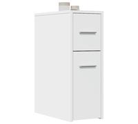 Armoire de Salle de Bain Étroite avec Roulettes Colonne de Rangement vidaXL