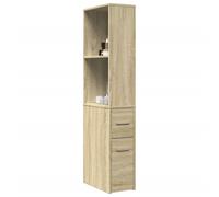 Armoire de salle de bain étroite avec roulettes chêne sonoma Chêne sonoma G