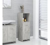 Armoire de salle de bain Gris béton 30x30x95 cm Bois ingénierie Gris béton G