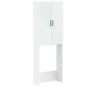 Armoire de salle de bain HAARLEM, blanche, 66 x 25,5 x 190 cm, en panneaux de particules