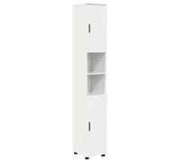Armoire de salle de bain haute - vidaXL - Blanc brillant - 30x35x192 cm - Bois d'ingénierie - 2 portes