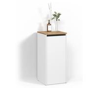 Armoire de salle de bain Livinity Paolina Blanc/Artisan 40.2x88.2cm avec panier à linge, Model 58760