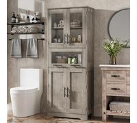 Armoire de salle de bain - Meuble de salle de bain - Armoire de rangement - Armoire colonne - Meuble sous vasque - Structure en bois massif