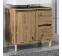 Armoire de Salle de Bain Meuble Rangement Toilette Bois d'Ingénierie vidaXL