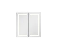 VEVOR Armoire à pharmacie CAD-304 65x65 cm – Miroir HD LED 3 couleurs, encastrée/murale