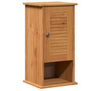 Armoire de salle de bain murale - vidaXL - Bois de pin massif - 37x34x71,5 cm - Marron et Marron Miel - 3 étagères