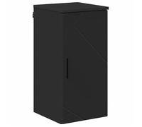 Armoire de salle de bain murale - vidaXL - Noir - 30x31.5x61 cm - Bois d'ingénierie - 1 porte à charnières