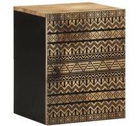 Armoire de salle de bain suspendue bois massif manguier Bois G