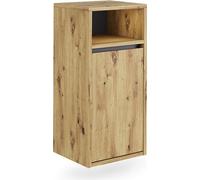 Armoire de salle de bain Vicco Viola Artisan/gris 38x80cm avec panier à linge, Model 54882