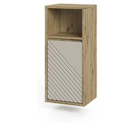 Armoire de salle de bain Vicco Viola Chêne Artisan/Cachemire 38x80cm, Model 60733