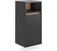 Armoire de salle de bain Vicco Viola Gris/Artisan 38x80cm avec panier à linge, Model 54884