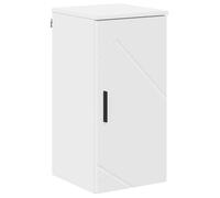 Armoire de salle de bain - vidaXL - Blanc - Bois d'ingénierie - 30x31,5x61 cm - 1 porte à charnières - Fixation murale