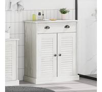 Armoire de salle de bain VIGO Marron Bois de pin massif Rangement bois vidaXL vi