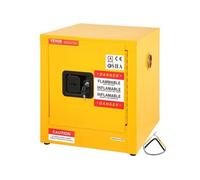 VEVOR Armoire de sécurité jaune, 1 porte verrouillable, armoire environnementale en acier laminé à froid, armoire de sécurité, armoire phytosanitaire, armoire à produits chimiques pour le stockage, 43