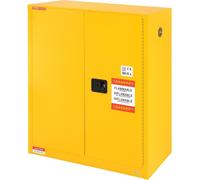 Armoire de sécurité pour produits inflammables, 30 gallons, acier laminé à froid Armoire de stockage pour liquides inflammables, 43,1 x 18,1 x 50,1 pouces Antidéflagrante avec 1 étagère réglable 2 por