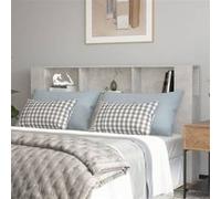 Armoire de tête de lit Gris béton 180x18,5x104,5 cm Gris béton G
