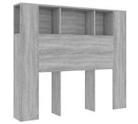 Armoire de tête de lit sonoma gris 120x18,5x102,5 cm