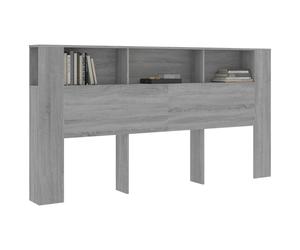 Armoire de tête de lit Sonoma gris 200x18,5x104,5 cm