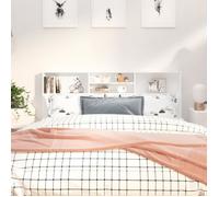 Armoire de tête de lit - VIDAXL - Blanc - Contemporain - Design - 180x19x103,5 cm
