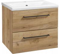 Armoire de toilette avec lavabo 50 x 40 cm Chêne Craft Gold Hanging SoftClose
