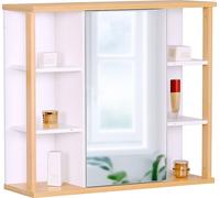 Armoire de toilette avec miroir et rangement mural
