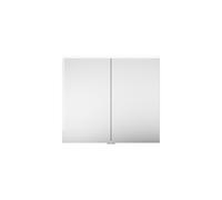 Armoire de toilette burgbad Eqio avec applique LED et éclairage du plan de toilette, 2 portes, 900x800x170mm, SPGT090F6584, Corps: Gris foncé mat