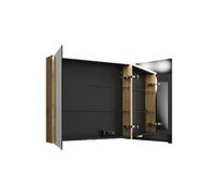 Armoire de toilette burgbad Eqio avec applique LED et éclairage du plan de toilette, 2 portes, 900x800x170mm, SPGT090F5662, Corps: Décor chêne Urban
