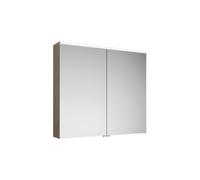 Armoire de toilette burgbad Eqio avec applique LED et éclairage du plan de toilette, 2 portes, 900x800x170mm, SPGT090F3180, Corps: Décor Cachemire Chêne