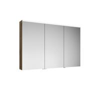 armoire de toilette burgbad Eqio avec éclairage LED à poser, 3 portes, charnières centrales à droite, 1200x800x170mm, SPGS120LF5662, Corps: Décor chêne Urban
