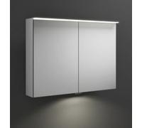 Armoire de toilette burgbad Junit avec applique lumineuse horizontale à LED, avec éclairage LED pour lavabo, largeur : 900mm, SPIZ090