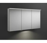 Armoire de toilette burgbad Junit avec applique lumineuse horizontale à LED SPIZ120, avec éclairage LED pour lavabo, charnière de porte centrale droite, largeur : 1200mm, SPIZ120L
