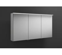 Armoire de toilette burgbad Junit avec imposte horizontale à LED SPIY120, charnière de porte centrale droite, largeur : 1200mm, SPIY120L