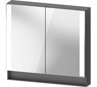 Armoire de toilette Duravit Collection One, champs lumineux latéraux, 800x155x750mm, QA7151049491000, Couleur: Graphite mat/FR Fiche d'alimentation