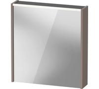 Duravit D-Code armoire à glace DC7105R43431000 650x700 mm, Basalt Matt , avec éclairage et prise E