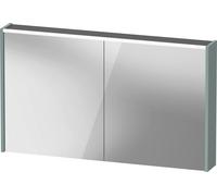 Armoire de toilette Duravit D-Code, prise type J (CH, LI), 2 portes, champ lumineux LED en haut, 1200x700mm, 9 W, DC71080HGHG2000, Couleur: Vert fjord mat