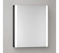 Keuco Keuco Armoire miroir 1 porte Somaris 65x73x13cm, WV, Hz, Conn. droite, noir mat Quantité:1