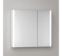 KEUCO SOMARIS Armoire de toilette murale 2 portes, asymétrique, 800mm, 14502002200, Couleur: Miroir