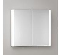 KEUCO SOMARIS Armoire de toilette murale 2 portes, 800mm, 14502512100, Couleur: Blanc Mat
