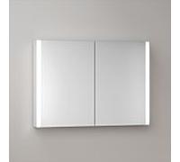 KEUCO SOMARIS Armoires de toilette, façade murale 2 portes, 1000mm, 14503002100, Couleur: Miroir