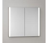 Keuco Keuco Armoire miroir 2 portes Somaris 80x71x11,5 cm, décor œuf clair, encastrable mural Quantité:1