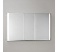 KEUCO SOMARIS Armoire de toilette encastrable 3 portes, avec miroir chauffant, 1200mm, 14514853101, Couleur: Décor chêne clair
