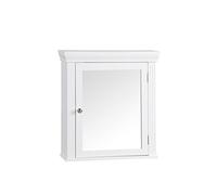 Armoire de Toilette Murale de Salle de Bain en Bois avec Miroir Blanc Stratford Teamson Home 6544